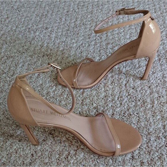 Stuart Weitzman Nudistsong Minimalist Leather Sandals size 36.5 - Picture 4 of 16